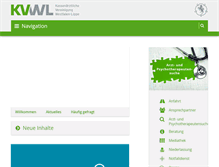 Tablet Screenshot of kvwl.de